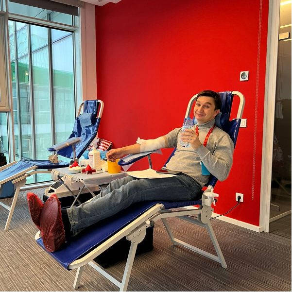 «RUSSKY PRODUCT» employees took part in an offsite blood donation campaign.